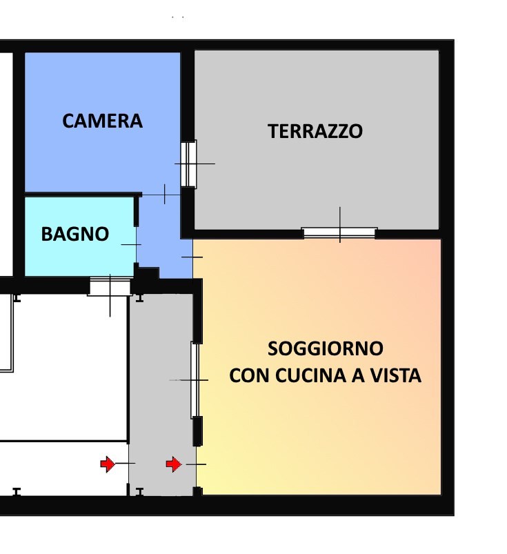 Dergano: Via Carnevali. Bilocale con terrazzi. Nuovo. Unità 11 - € 290.000,00 - Per informazioni e/ appuntamenti: Milano Servizi Immobiliari srl - Tel. 02.688.08.11 r.a. - zorzini@milanoservizi.eu